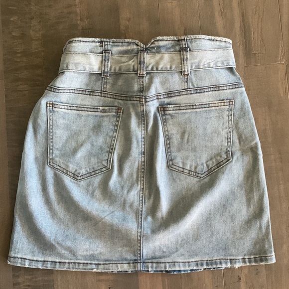 STS Blue Paper Bag Style Denim Skirt - Picture 4 of 4